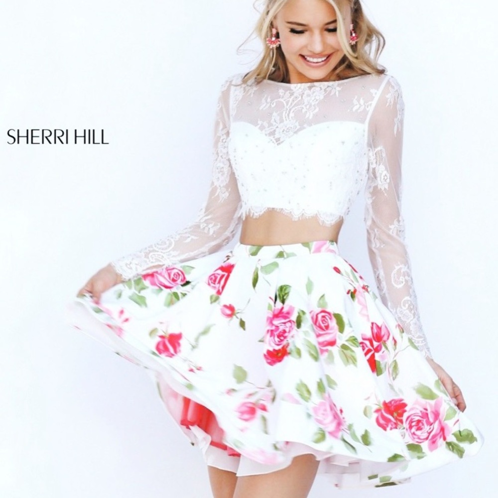 Sherri Hill worn ONCE! Real Swarovski crystals!